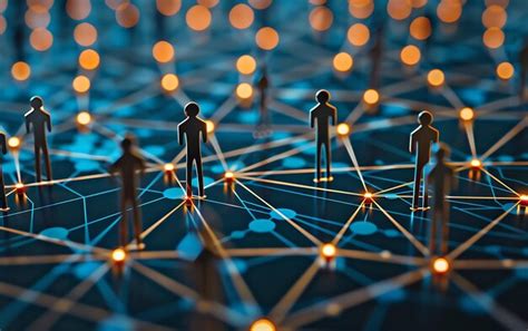 A global network of connections highlighting people and technology in ...