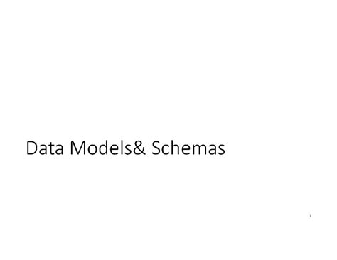 Module 2 PPT Slides - Data Models& Schemas Structured data Semi ...