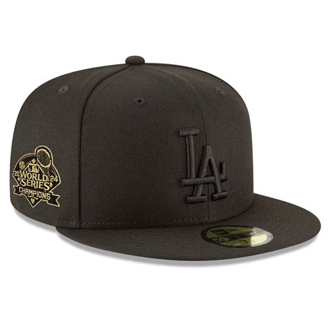 Men's New Era Black Los Angeles Dodgers 2024 World Series Champions ...