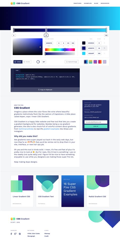 CSS Gradient | Mindsparkle Mag