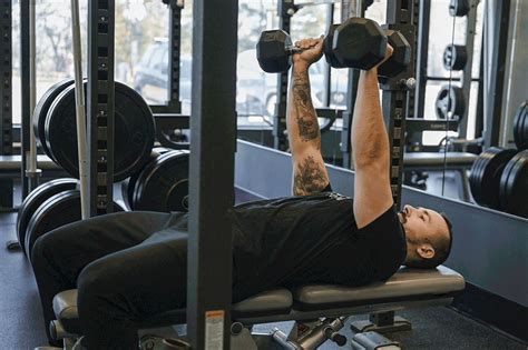 Flat Dumbbell Press Dumbbell Flat Bench Presses Exercise Technique