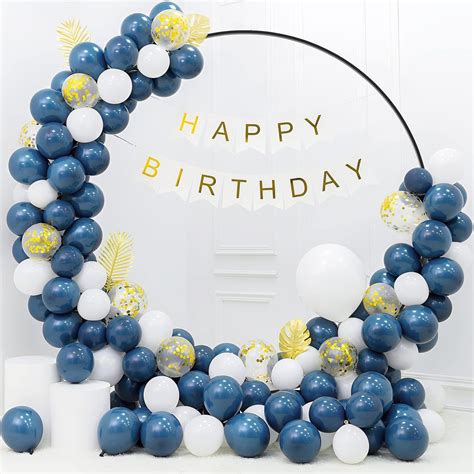 Buy Fomcet 6.6FT Round Backdrop Stand Circle Balloon Frame Black Metal ...