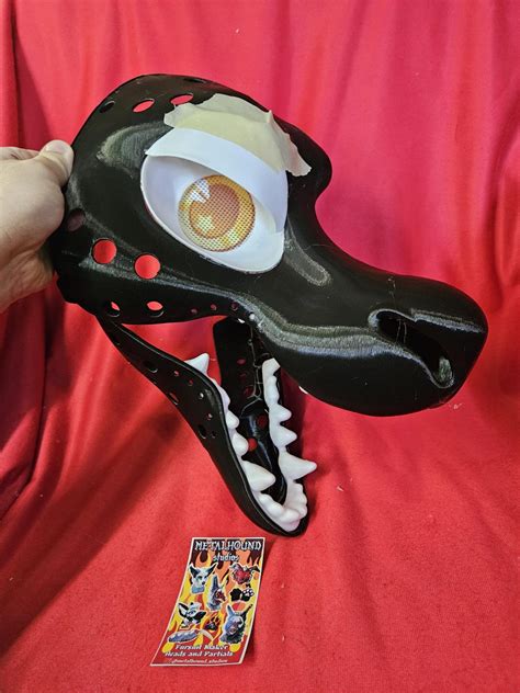 Buy Dragon Fursuit Head Base 3D Printed With Eye Blanks, Teeth, and ...