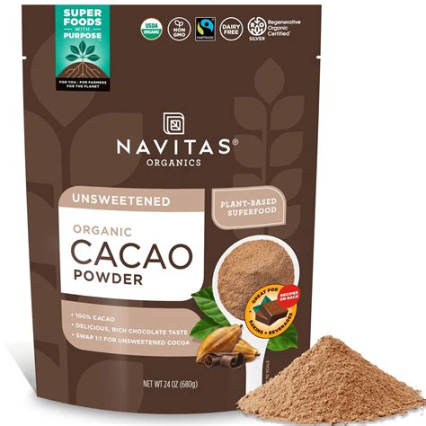 Navitas Organics Cacao Powder BDF32 - Cocoa Powder Substitute Chocolate ...