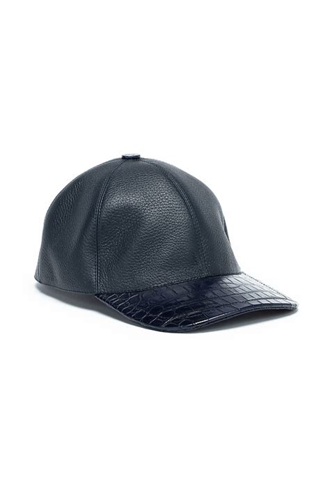 Кепка из кожи крокодила и кожи Bardini на BABOCHKA.RU, арт. КП-042081 ...
