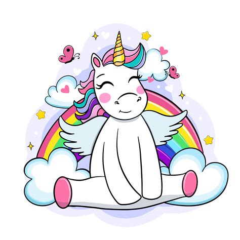 Cute Unicorns And Rainbows