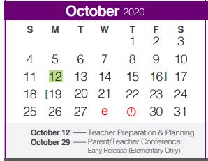 Bill Brown Elementary School - School District Instructional Calendar ...