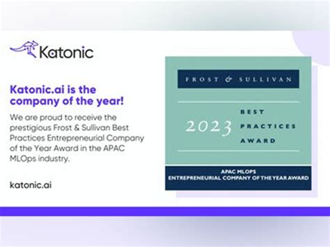 Katonic.ai receives the prestigious Frost & Sullivan Best Practices ...