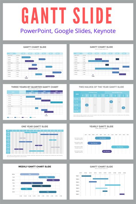 Keynote Gantt Chart Template