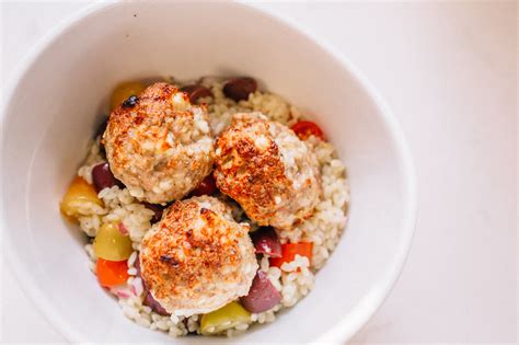 Turkey + Feta Meatballs with Lemon Orzo — Hello Adams Family