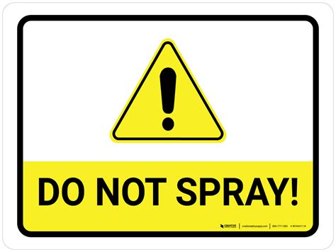Do Not Spray Sign 的图像结果