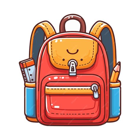 Premium Vector | Vector cartoon school backpack
