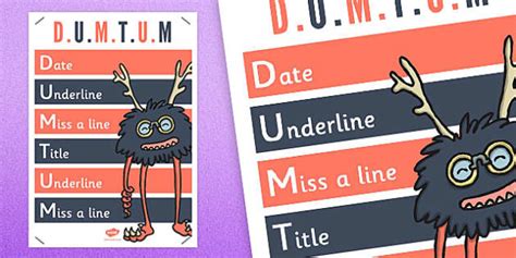 👉 Editable Dumtums Poster | Primary Resource | Twinkl | English