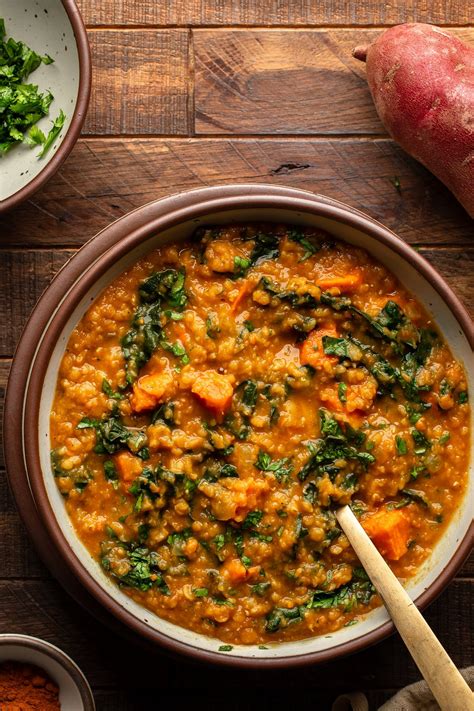 Sweet Potato Red Lentil Stew - Nora Cooks
