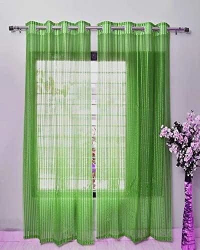 Buy WEBICOR Soft Tissue Net Long Door Curtain Size (4x9) feet C68 ...