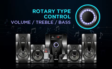 Elista Diamond AUBF 73 Watt 4.1 Channel Wireless Bluetooth Multimedia ...