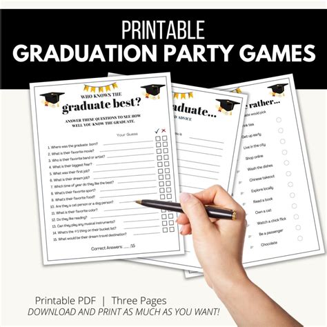 Free Printable Graduation Advice Cards for Graduation Parties