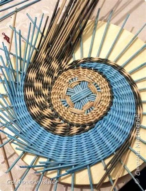 ТЕХНИКА СПИРАЛЬНОГО ПЛЕТЕНИЯ ИЗ БУМАЖНЫХ ТРУБОЧЕК. МК - Люблю Рукоделие ...