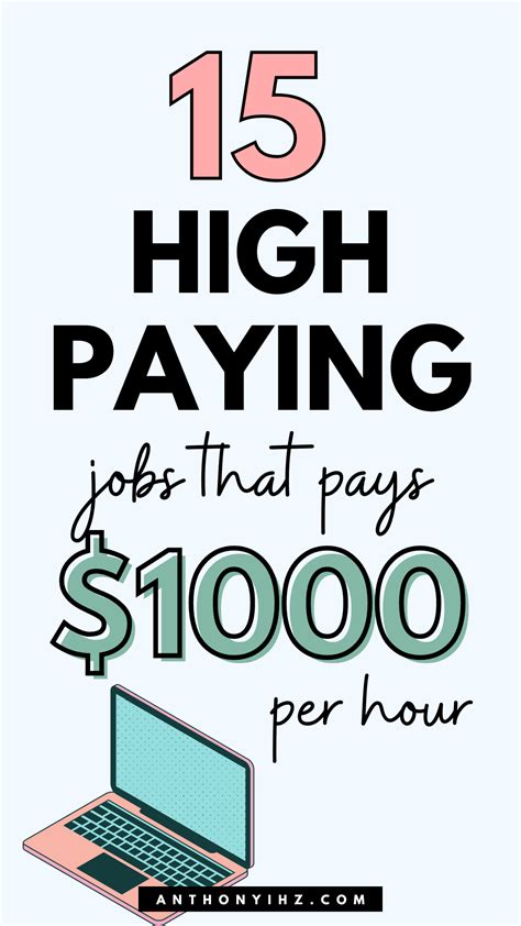 15 High-Paying Jobs That Pays $1000 Per Hour | Paying jobs, High paying ...