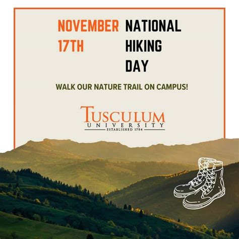 Tusculum University | 🌲 Happy National Hiking Day! 🥾 Today is the ...