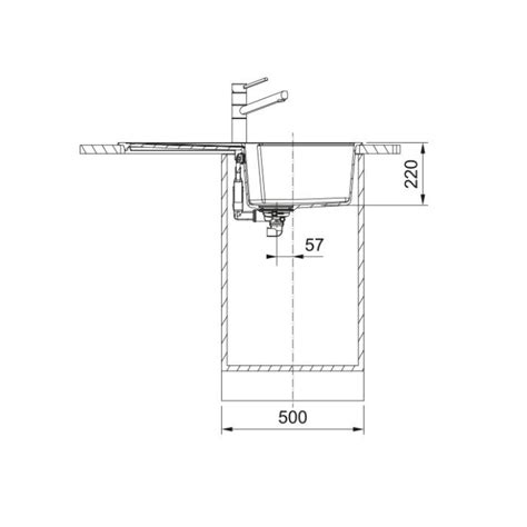 Franke UBG 611-86 Quartz Single Bowl Kitchen Sink with Drainboard ...