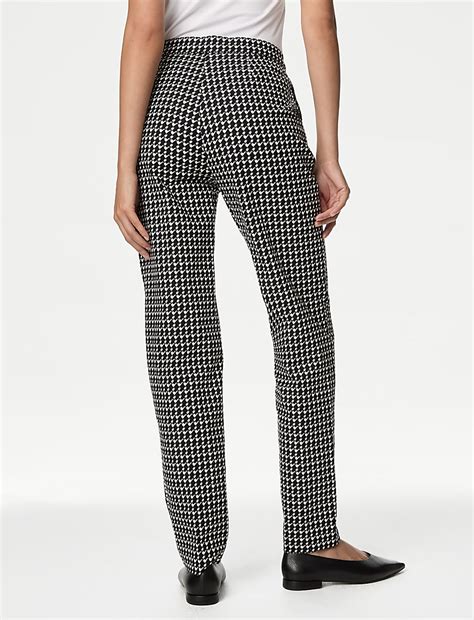Buy Cotton Rich Slim Fit Ankle Grazer Trousers at Marks & Spencer