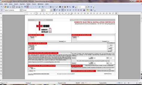 Image result for Electrical Installation Certificate Example