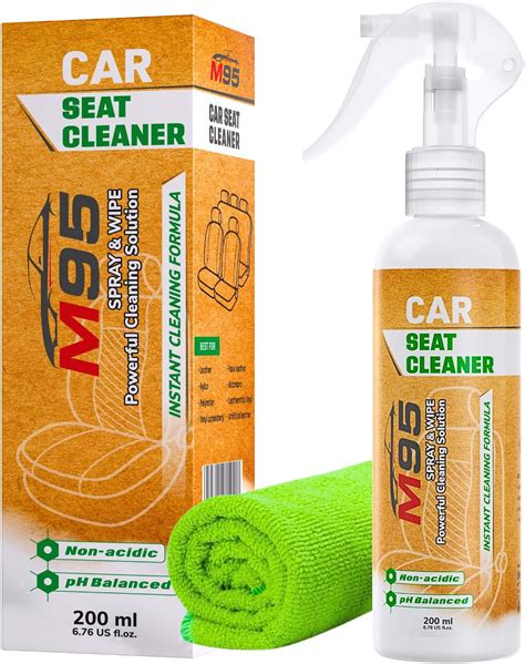 M95 Car Seat Cleaner with Super-Soft Microfiber Cloth, Car Leather Seat ...