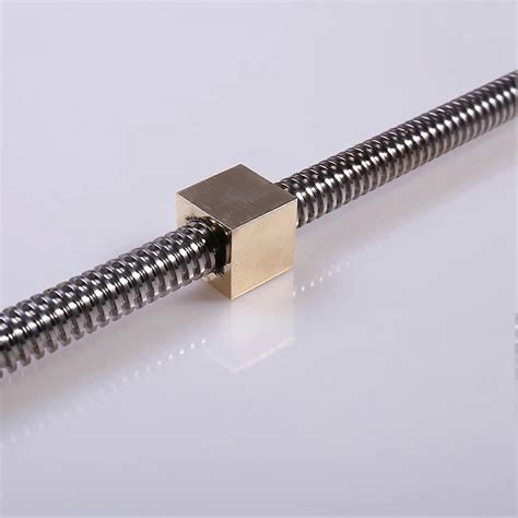 T8 Lead Screw 490mm 19.29 Inch with Brass Nut, 8mm Diameter T8 x 12 ...