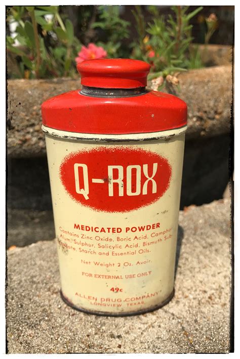 Buy Vintage Tin Medicated Powder Can Q-rox Online in India - Etsy
