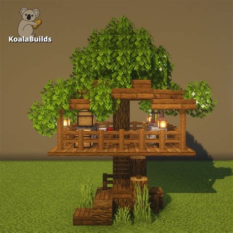 Image result for Minecraft Starter Treehouse Tutorial