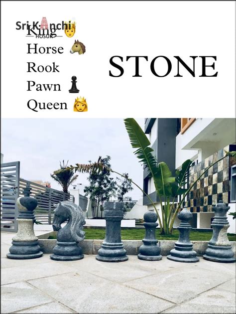 STONE CHESS PIECES – SRIKANCHI