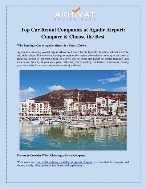 PPT - Top Car Rental Companies at Agadir Airport Compare & Choose the ...