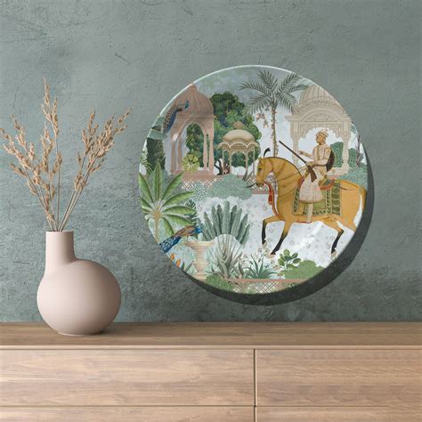 Mughal King Akbar in his Garden: Buy Premium Quality Decorative Art ...