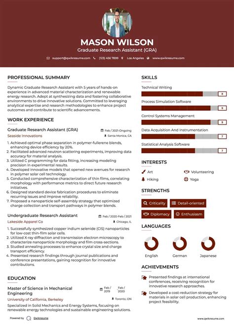 10+ Graduate Research Assistant Resume Samples & Templates for 2025