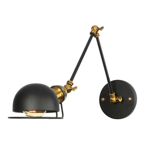 Aiwen 4.33-in W 1 -Light Black Industrial Wall Sconce in the Wall ...
