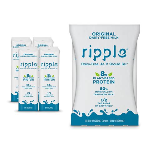 Amazon.com: Ripple Non-Dairy Milk, Original | Vegan Milk With 8g Pea ...