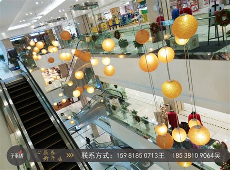 郑州商场美陈，灯光亮化，多彩变光蒲公英灯 - 文化空间规划