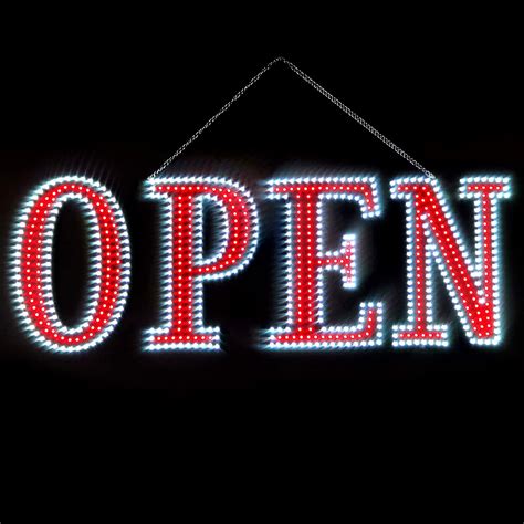 Amazon.com : 40"x14" Extra Large LED Open Signs for Business, Unique ...