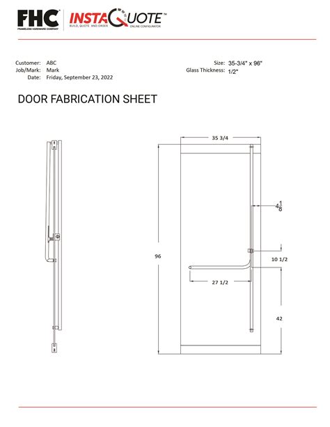 FHC | Instaquote Online Configurator | Frameless Hardware Company