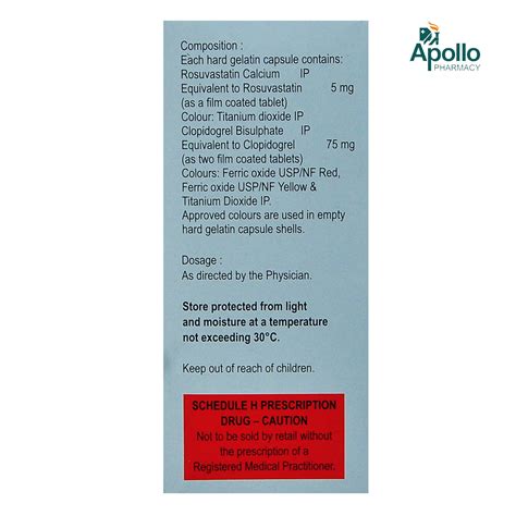 Rosufit CV 5 Capsule 15's Price, Uses, Side Effects, Composition ...