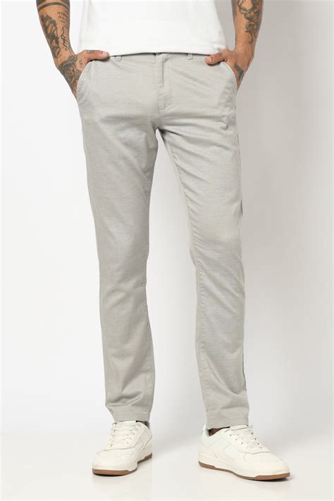 LIGHT GREY MENS SLIM FIT TROUSER – Blue Buddha