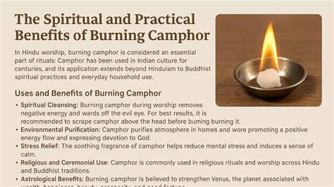 Centuries-old wisdom reveals that burning camphor, especially when ...