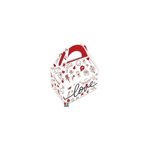 Happy Box Cm. 15x18x11 Love - Confezione 6 pezzi