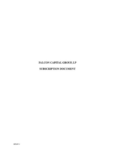 Fillable Online SubscriptionDocument-Falcon-1doc Fax Email Print ...