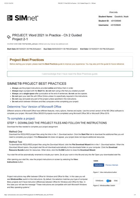 Image result for Word Module 2 Lab Project