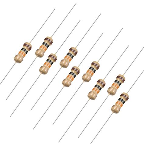 500pcs Axial Carbon Film Resistors 10k Ohm 0.25W 5%Tolerances 4 Color Bands - Walmart.com ...