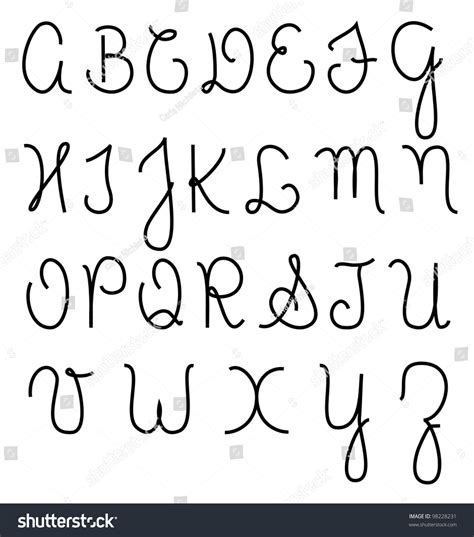 Capital Letters In Script