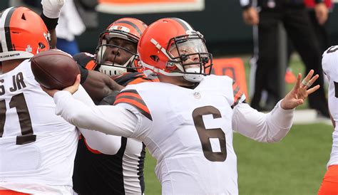 Cleveland Browns Baker Mayfield vs. Cincinnati Bengals, October 25 ...