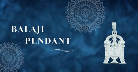 925 Silver Balaji God Pendant – Wealth & Blessings – P S Jewellery